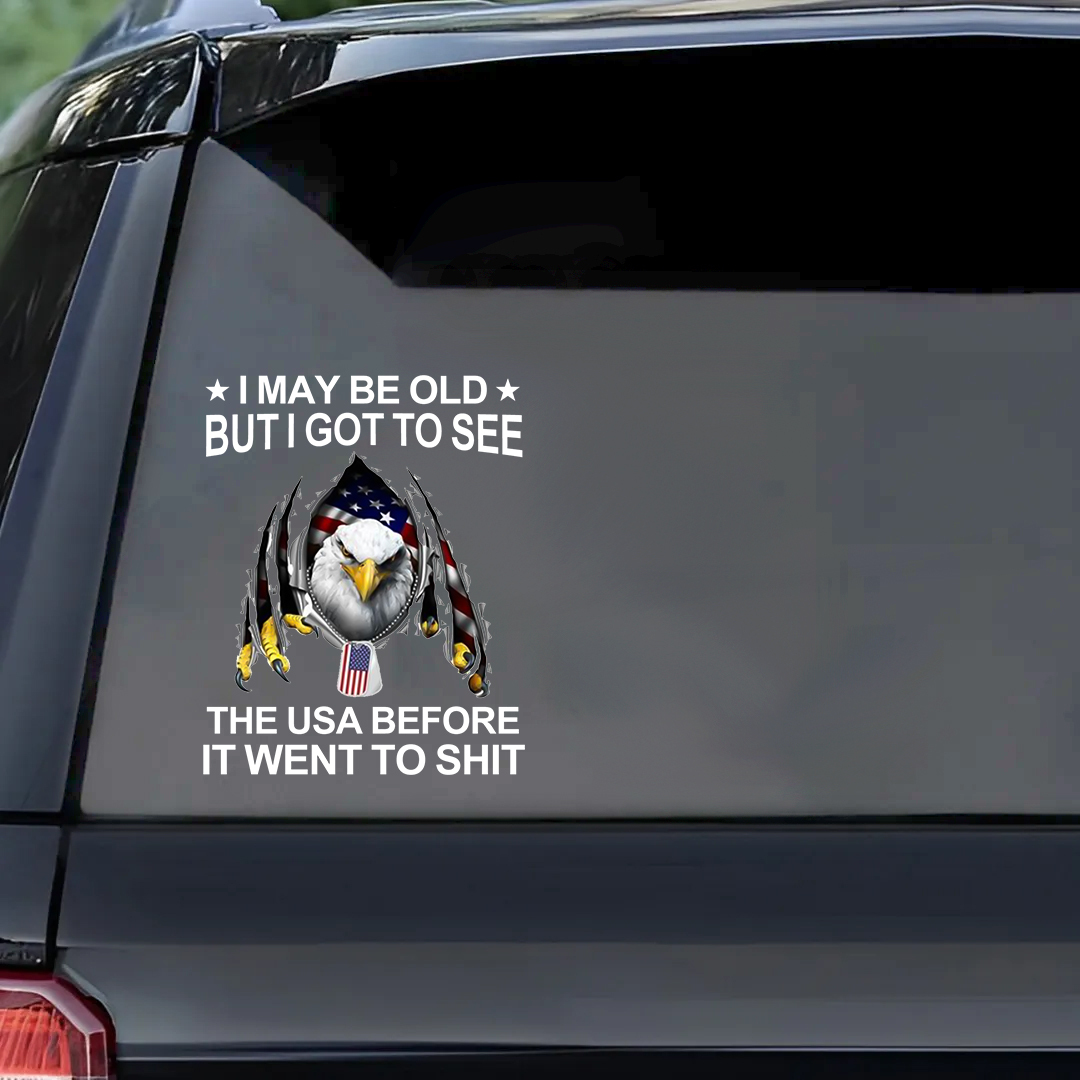 I May Be Old Veterans Stickers