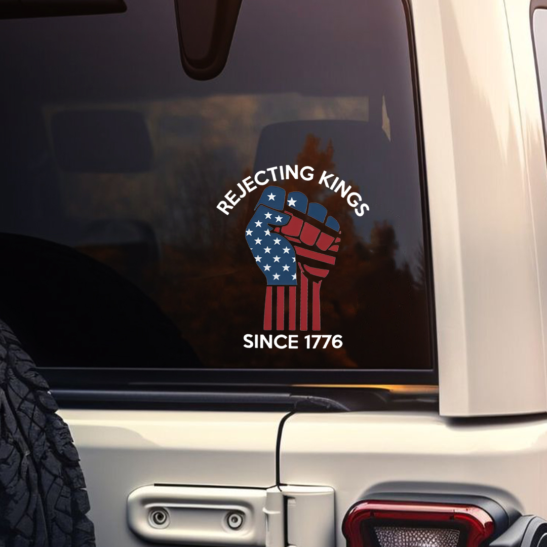 Rejecting Kings American Fist Sticker
