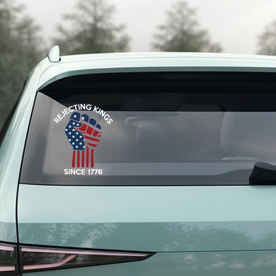 Rejecting Kings American Fist Sticker