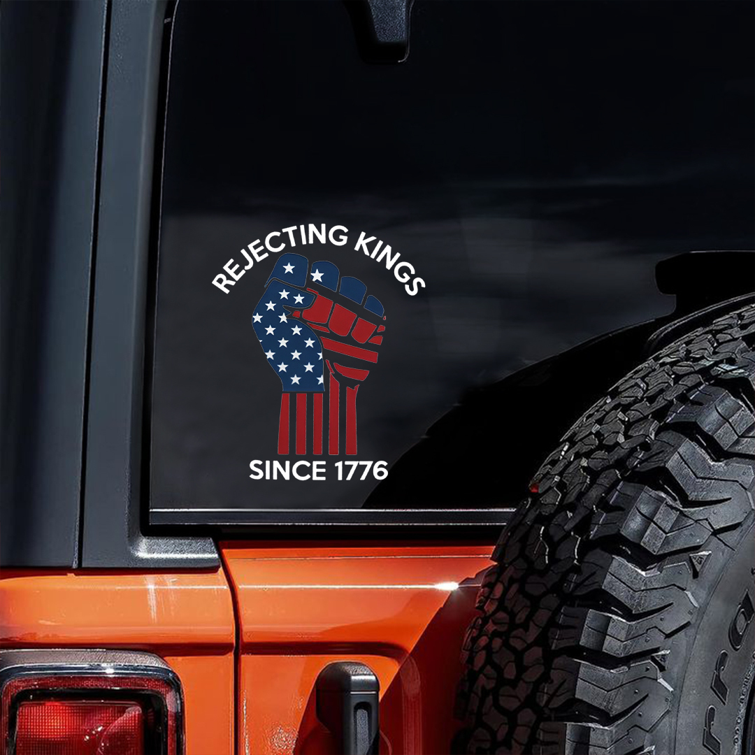 Rejecting Kings American Fist Sticker