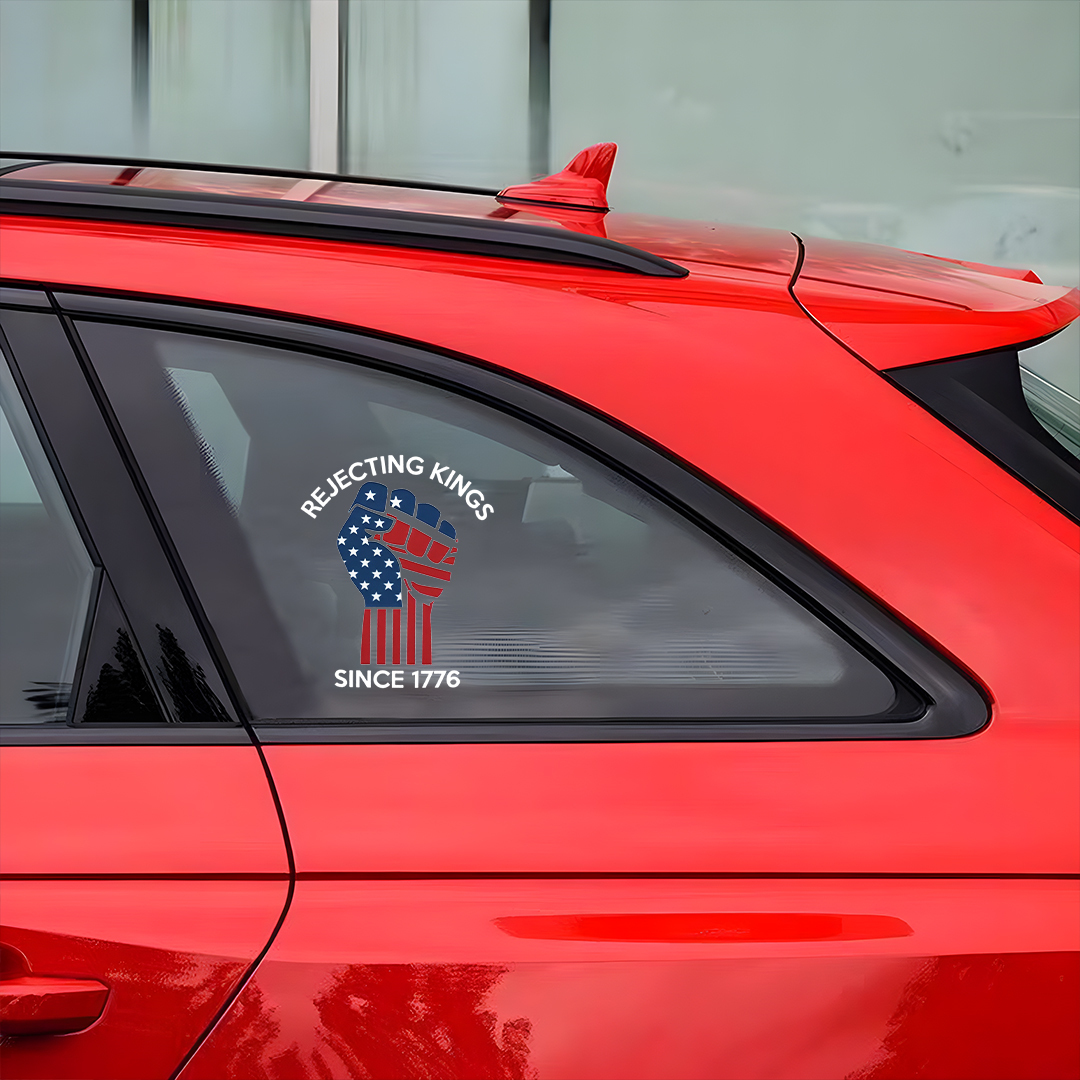 Rejecting Kings American Fist Sticker