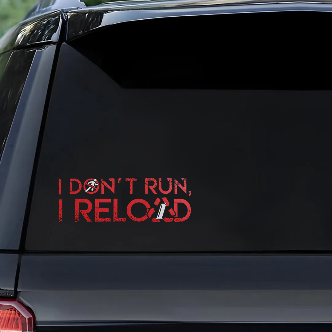 I Don‘T RUN Veterans Stickers