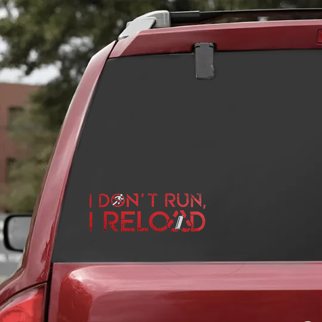 I Don‘T RUN Veterans Stickers