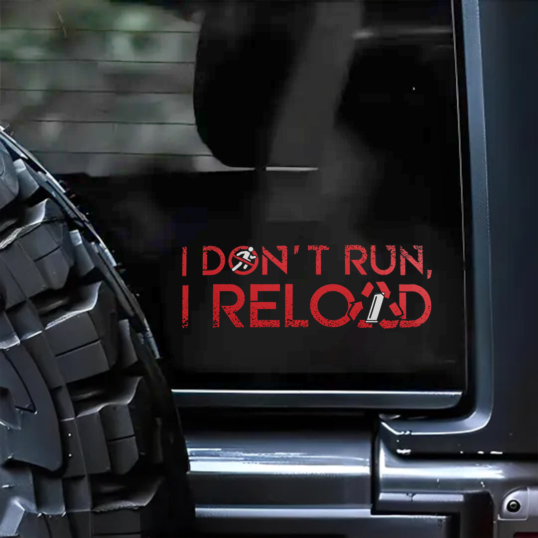 I Don‘T RUN Veterans Stickers