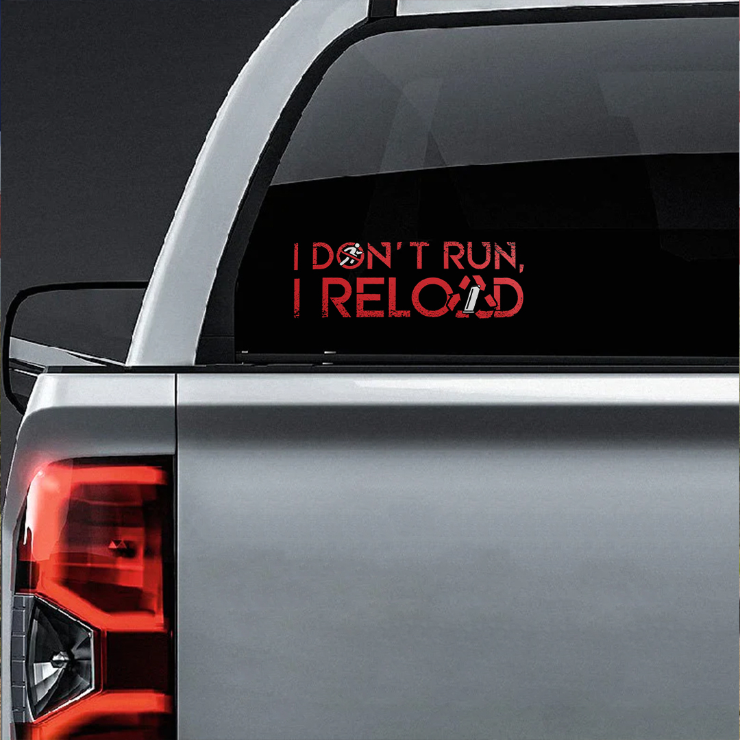I Don‘T RUN Veterans Stickers