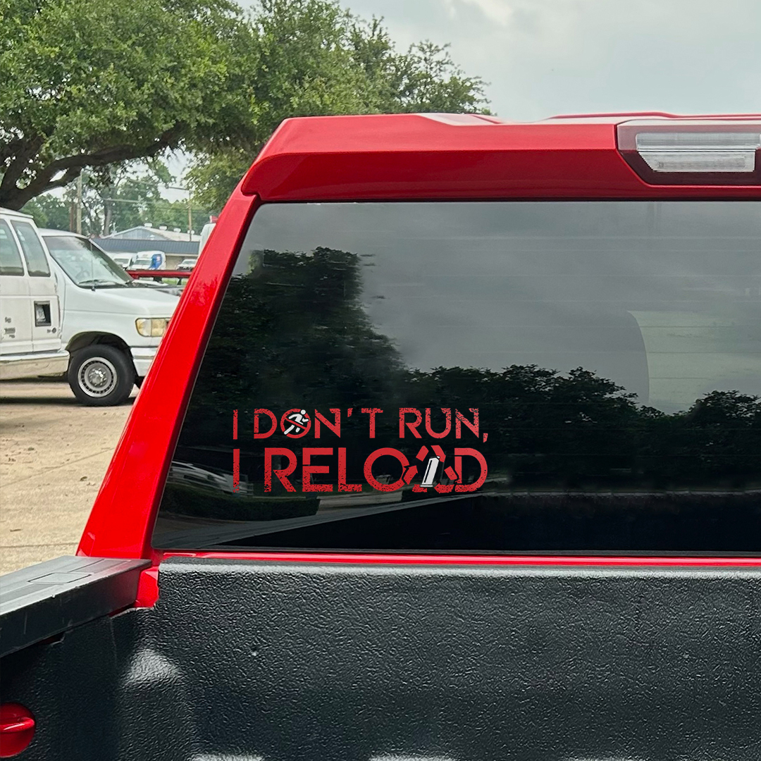 I Don‘T RUN Veterans Stickers