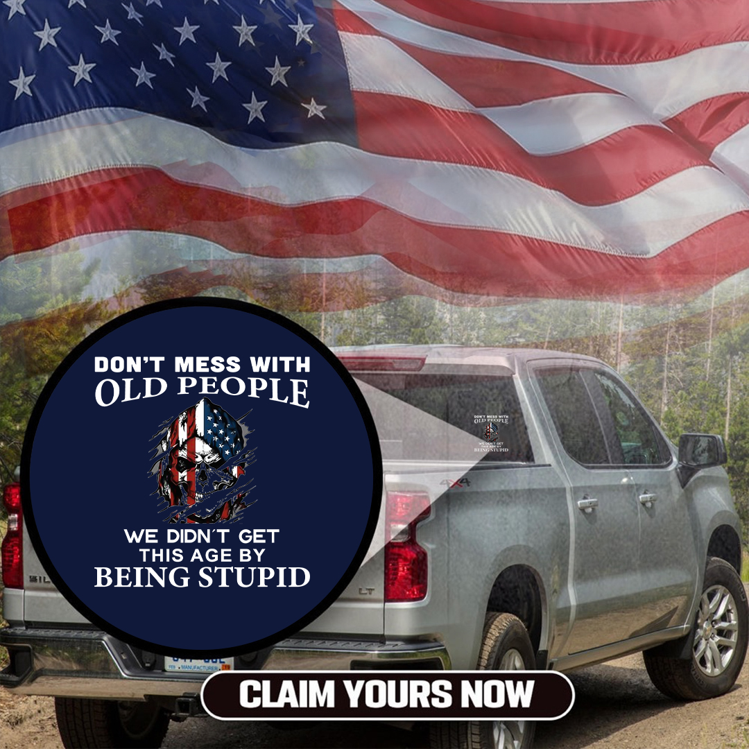 Don't Mess With Old People Veterans Stickers