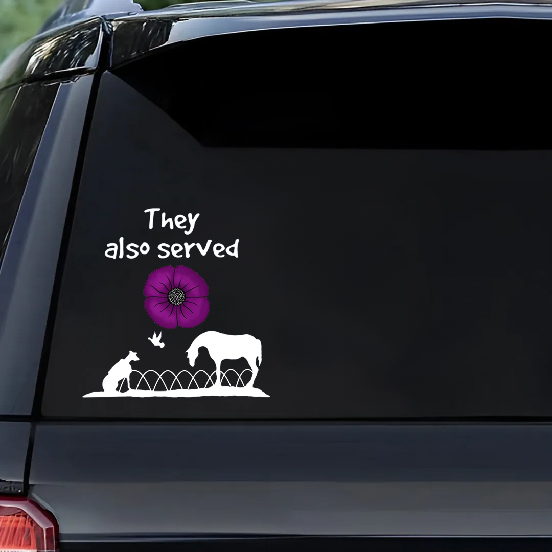 They Also Served Veterans Stickers