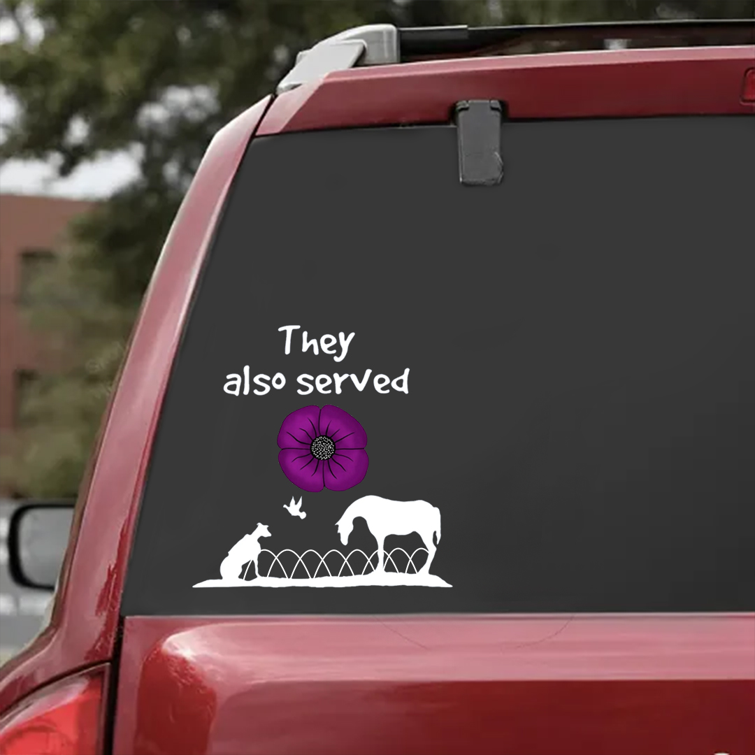 They Also Served Veterans Stickers