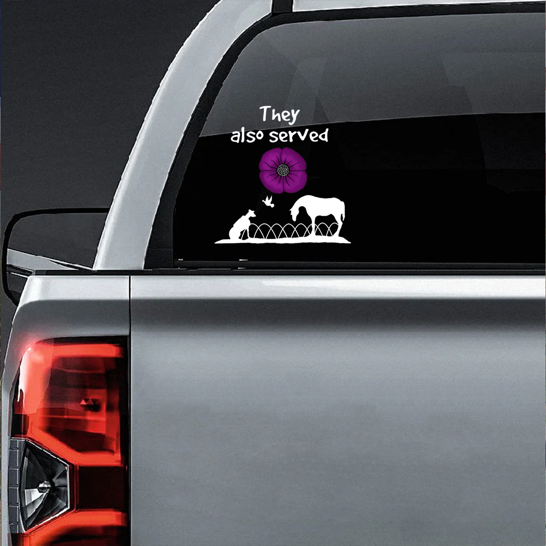 They Also Served Veterans Stickers