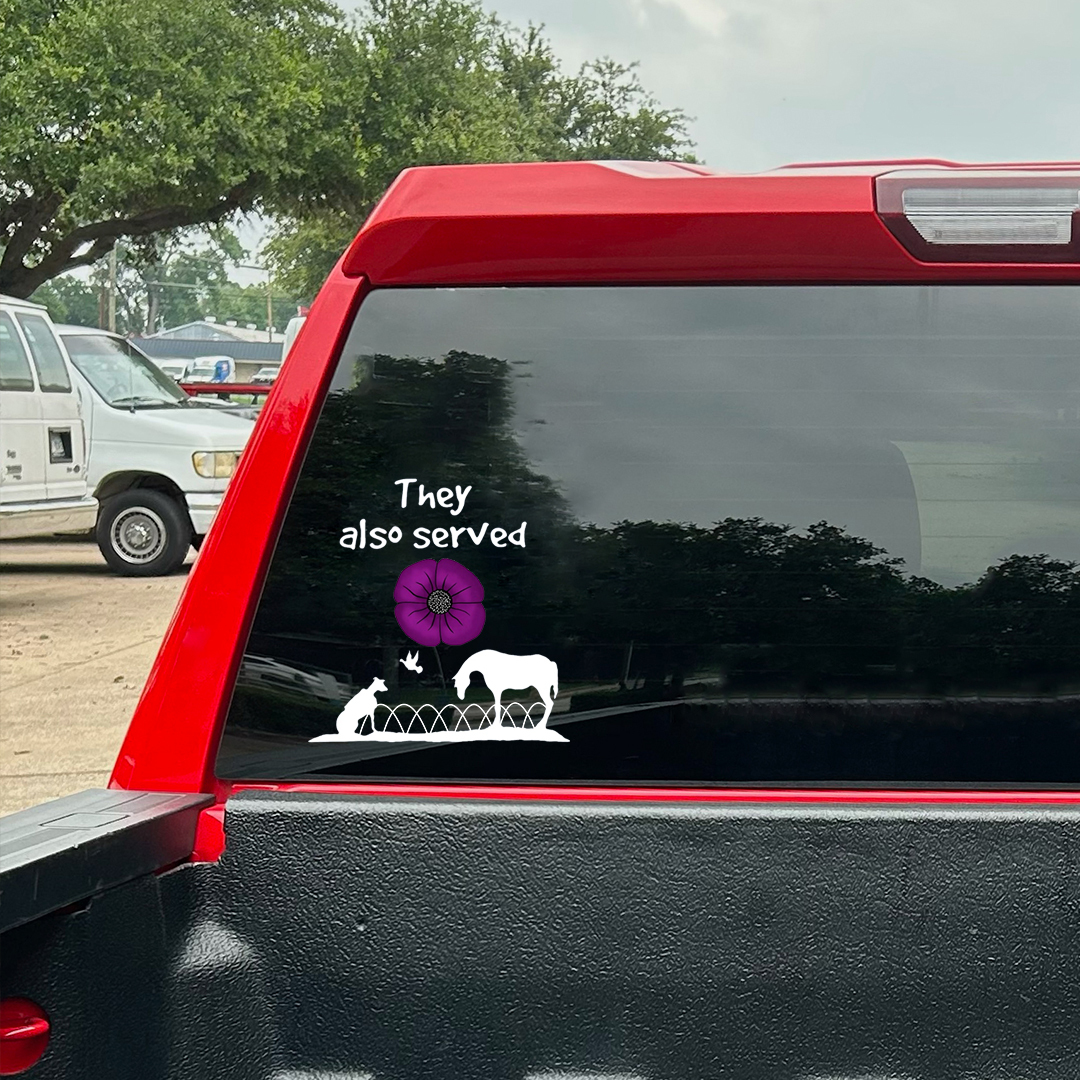 They Also Served Veterans Stickers