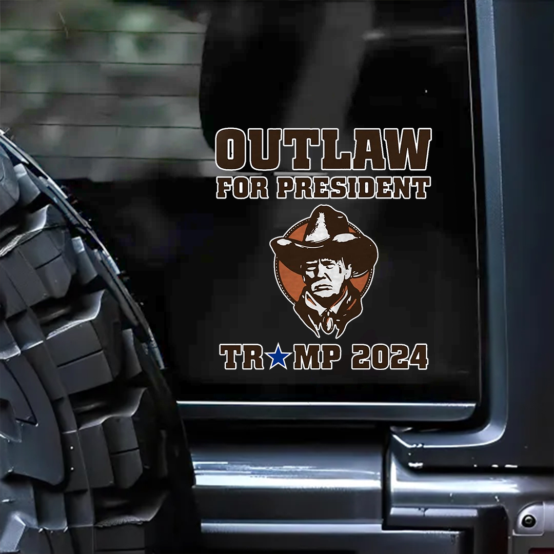 Outlaw For Future Stickers-Independence Day Sticker
