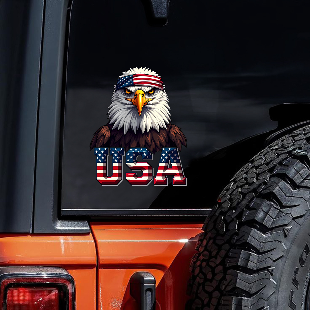 4th of July USA Eagle Sticker