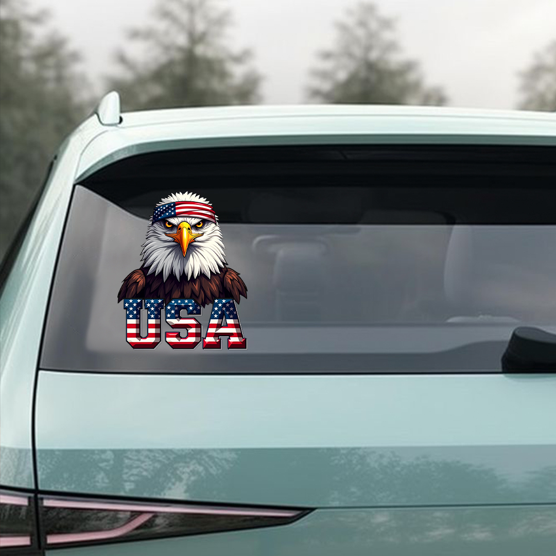 4th of July USA Eagle Sticker