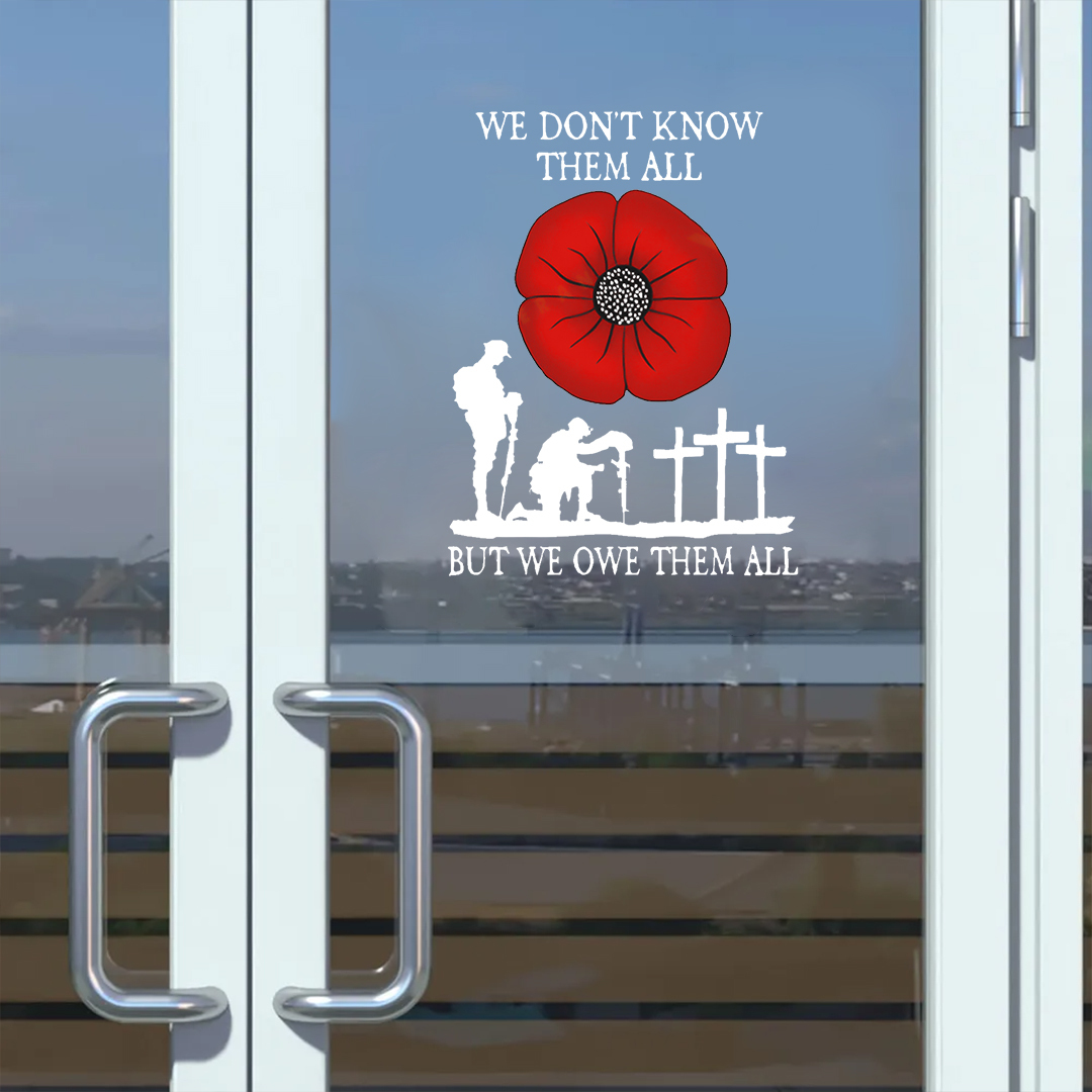 Red Poppy Owe Veterans Everything Limited Time Offer Veterans Sticker