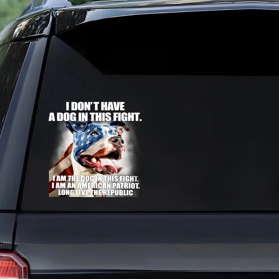 A Dog In This Fight Veterans Sticker