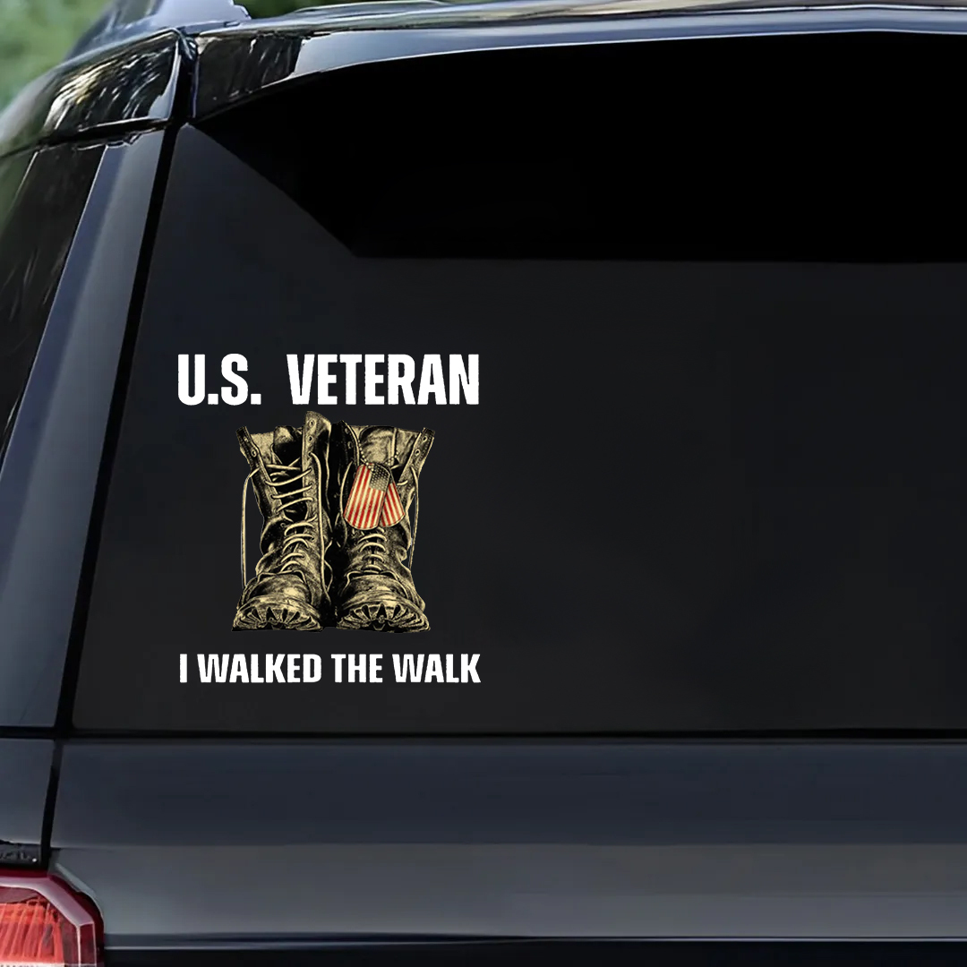 I Walked That Walk Veterans Sticker