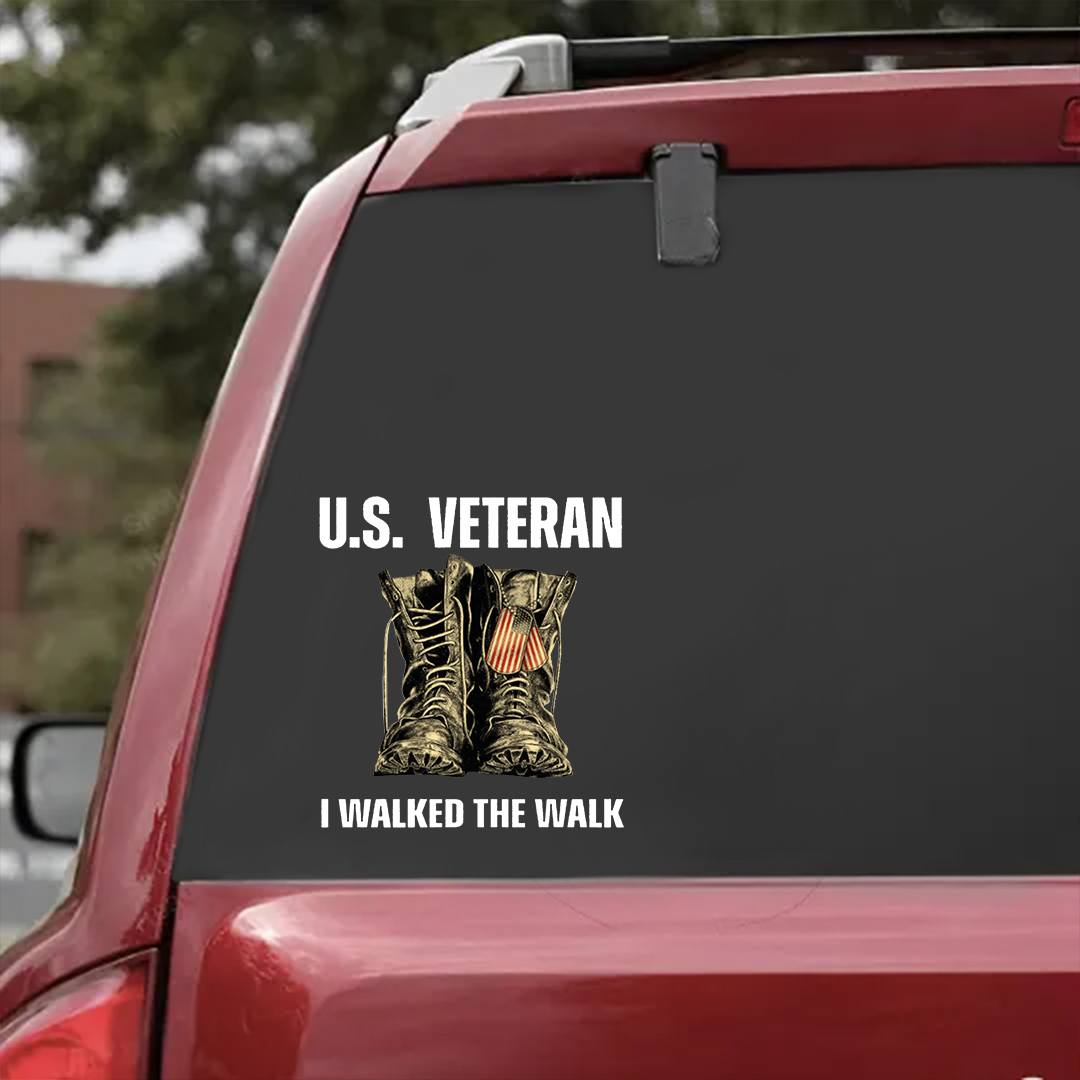 I Walked That Walk Veterans Sticker
