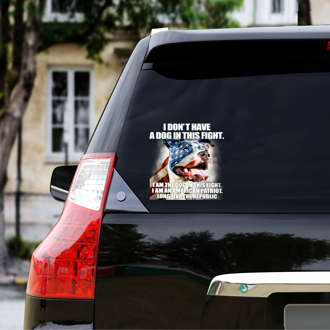 A Dog In This Fight Veterans Sticker