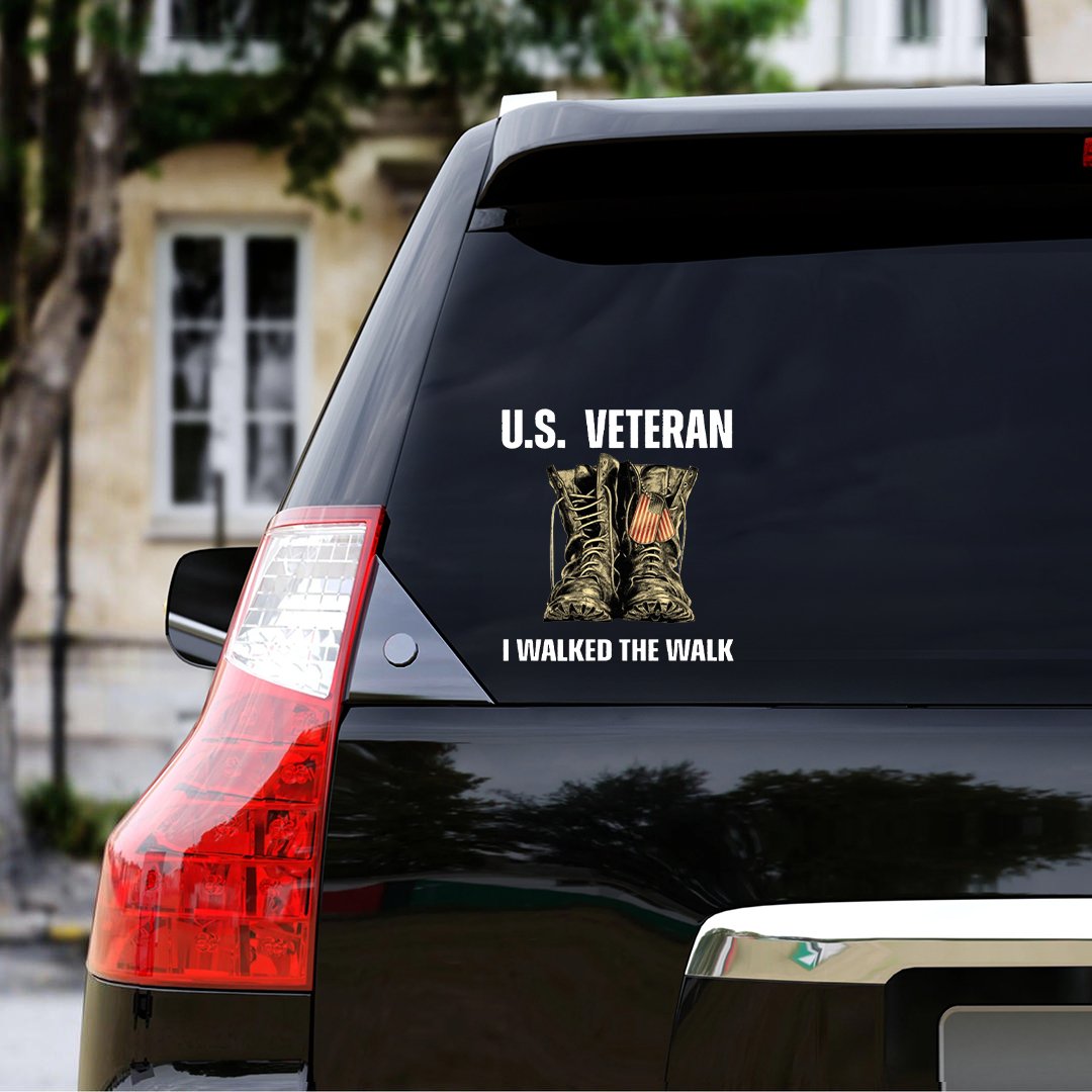 I Walked That Walk Veterans Sticker