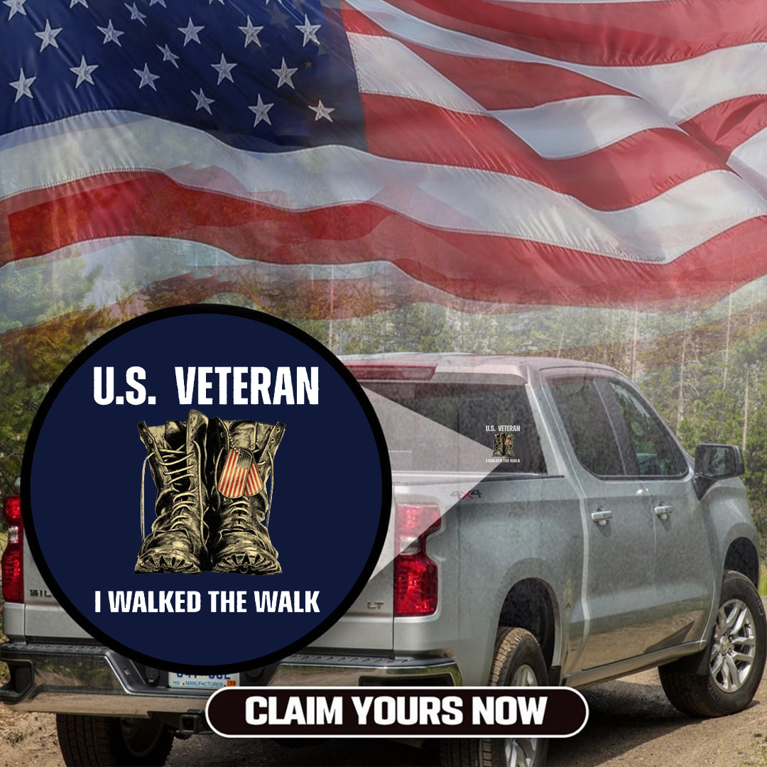 I Walked That Walk Veterans Sticker