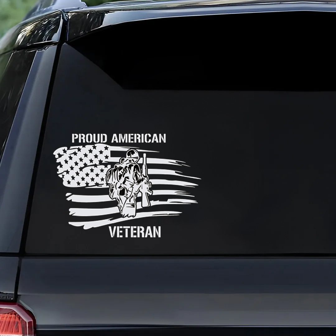 Proud American Veteran Sticker