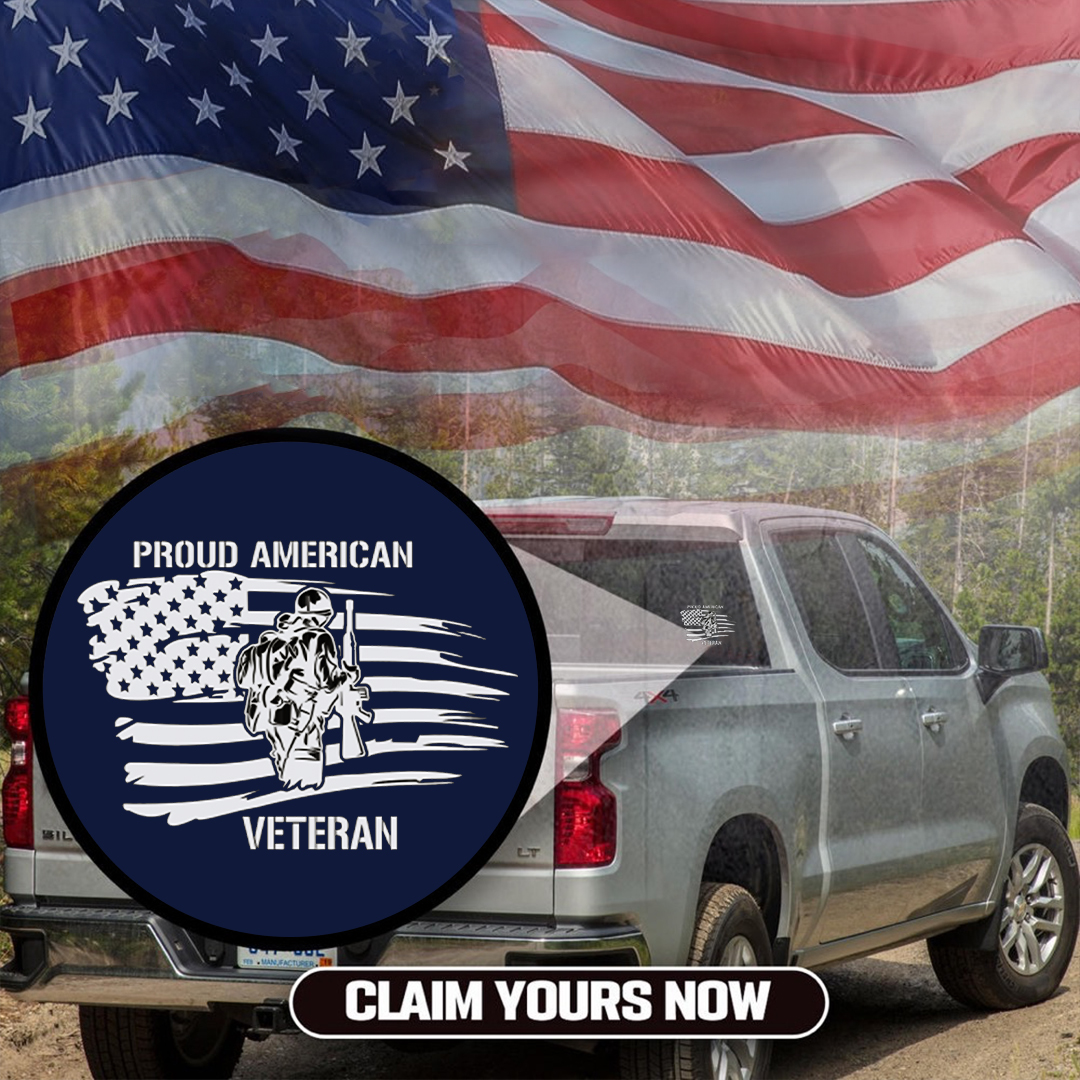 Proud American Veteran Sticker