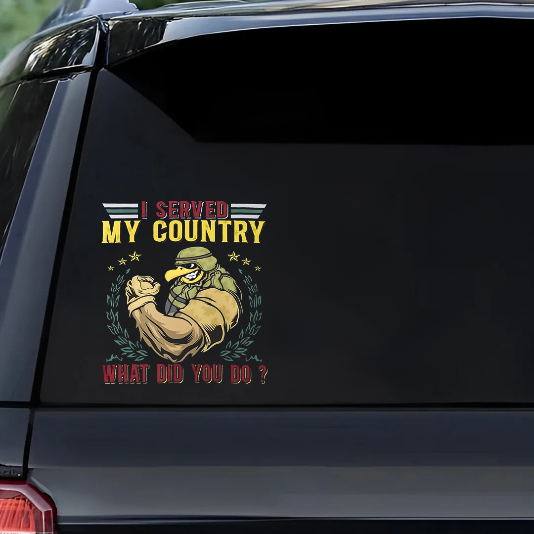 What Do You Do Veteran Sticker