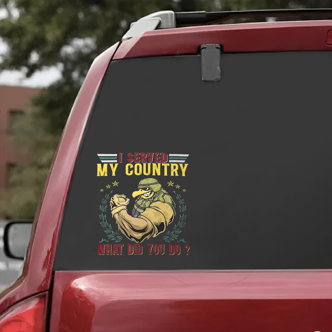 What Do You Do Veteran Sticker