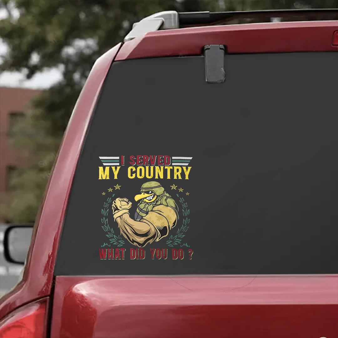 What Do You Do Veteran Sticker