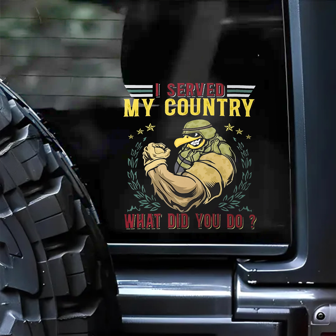 What Do You Do Veteran Sticker