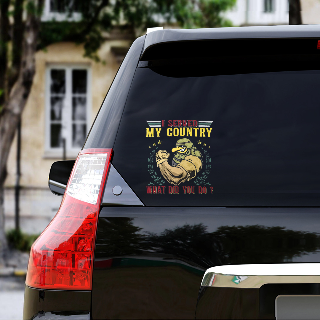 What Do You Do Veteran Sticker