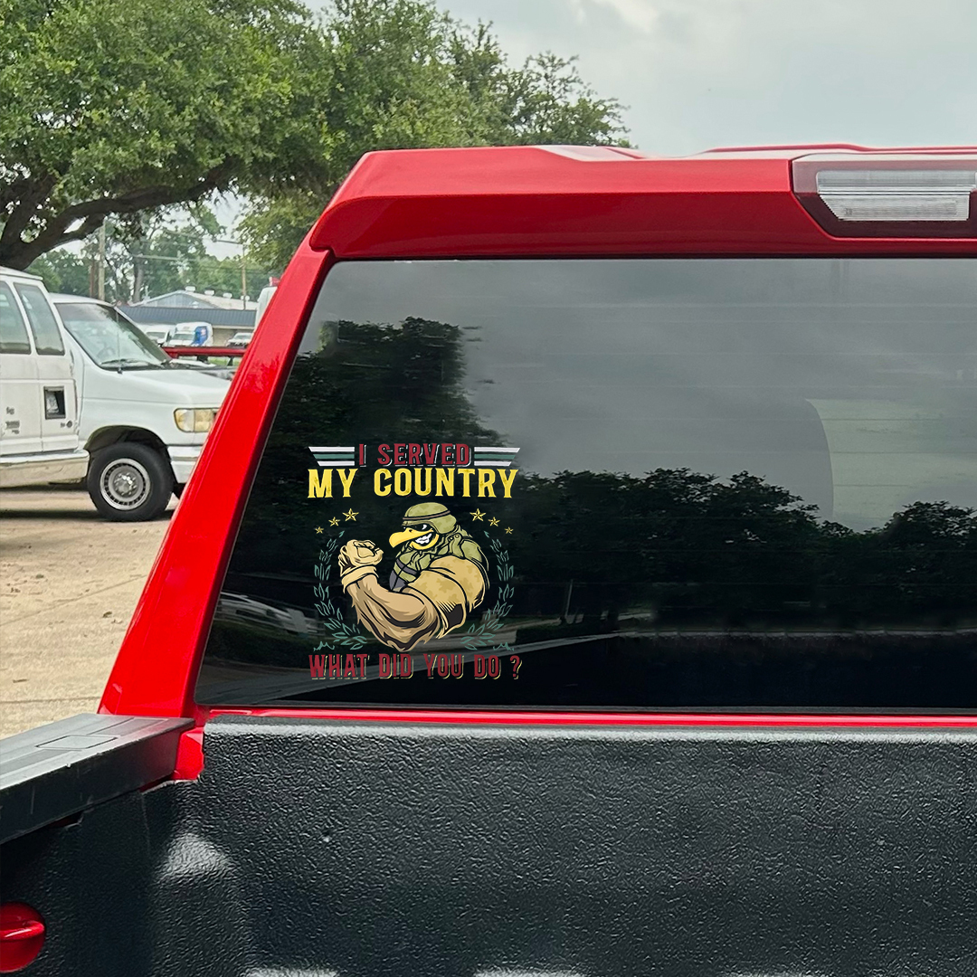 What Do You Do Veteran Sticker