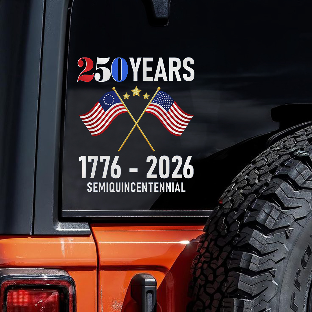 1776-2026 250 Years Semi-quincentennial Sticker