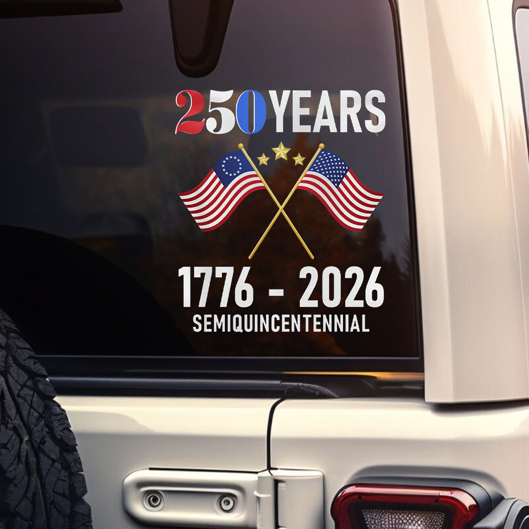 1776-2026 250 Years Semi-quincentennial Sticker
