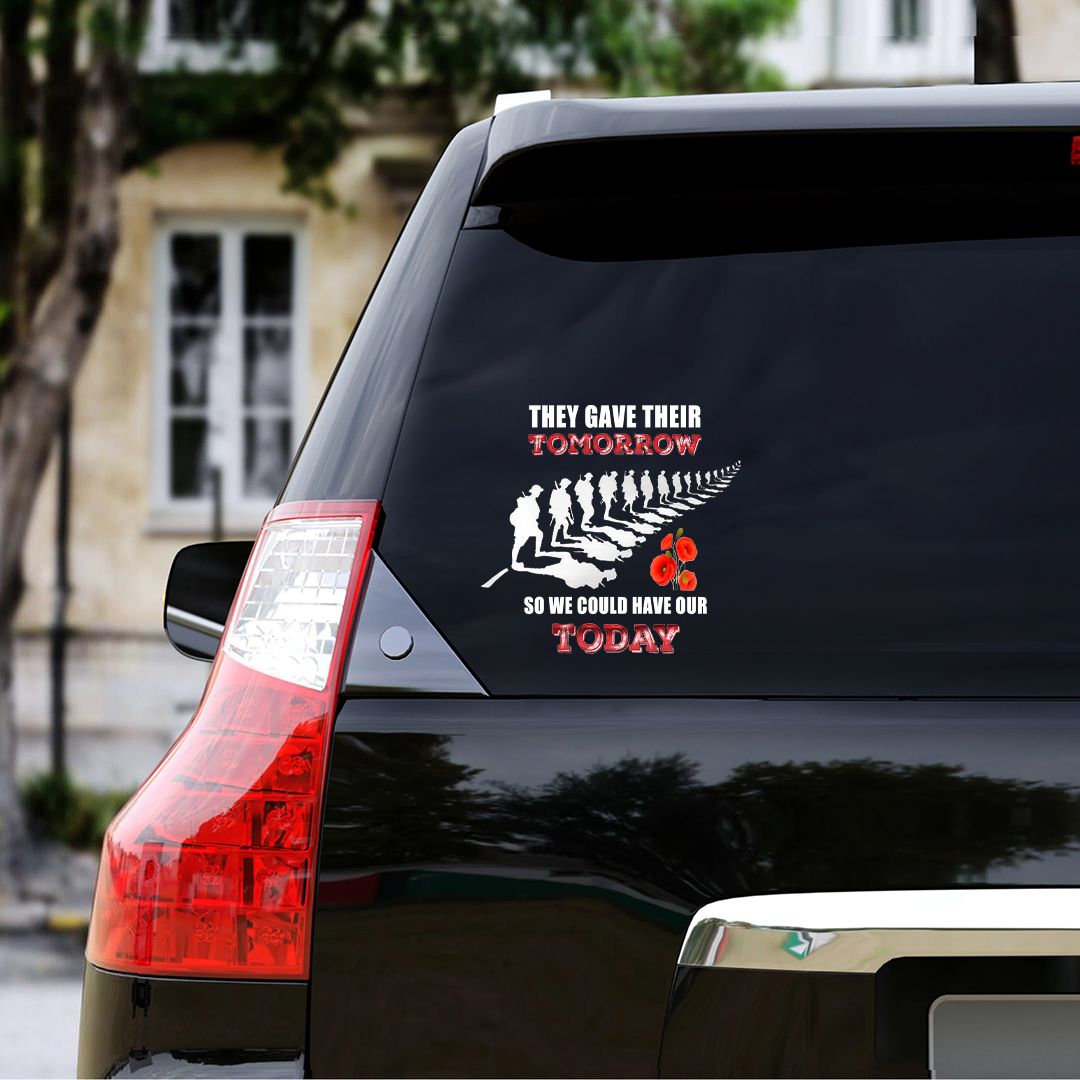 Gave Their Tomorrow Veteran Sticker