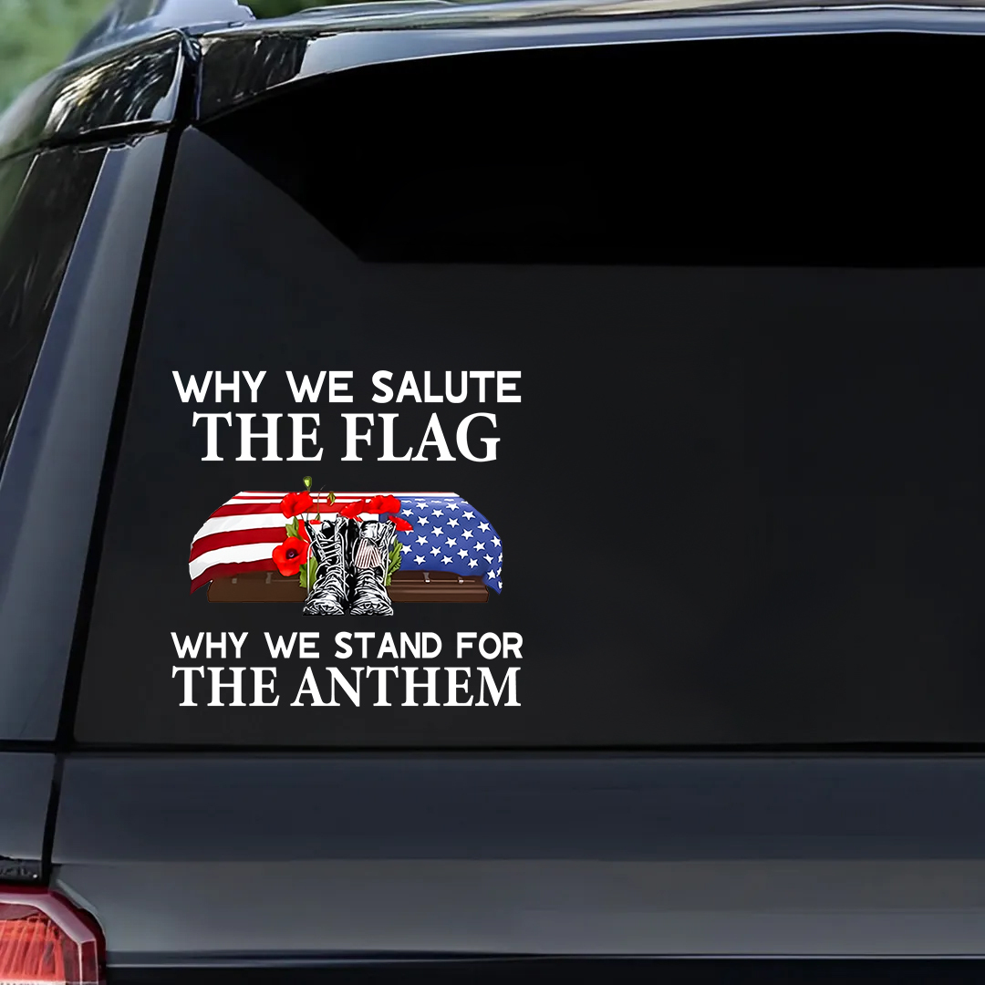 Why We Salute The Flag Veteran Sticker