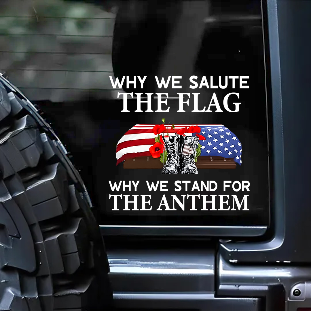 Why We Salute The Flag Veteran Sticker