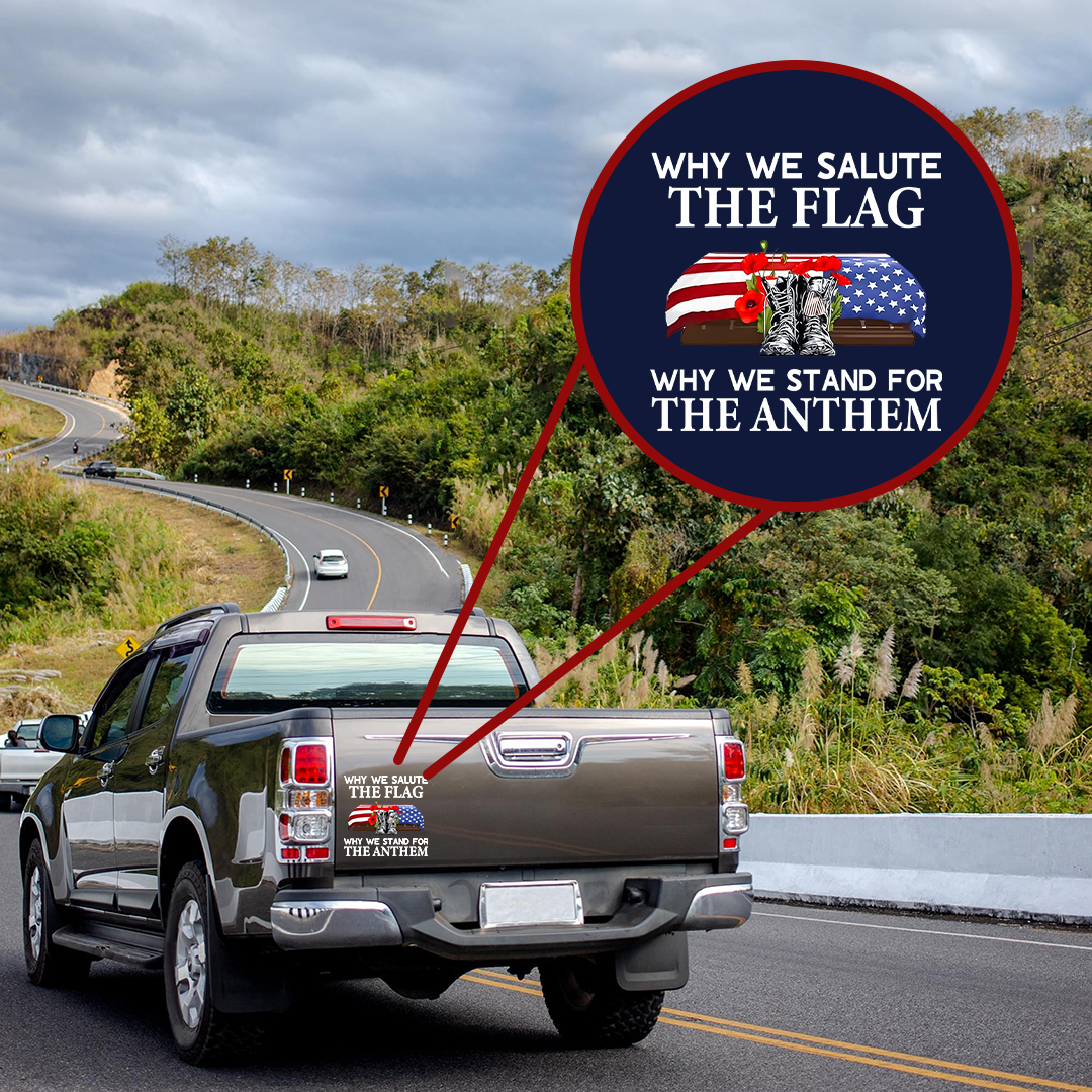 Why We Salute The Flag Veteran Sticker