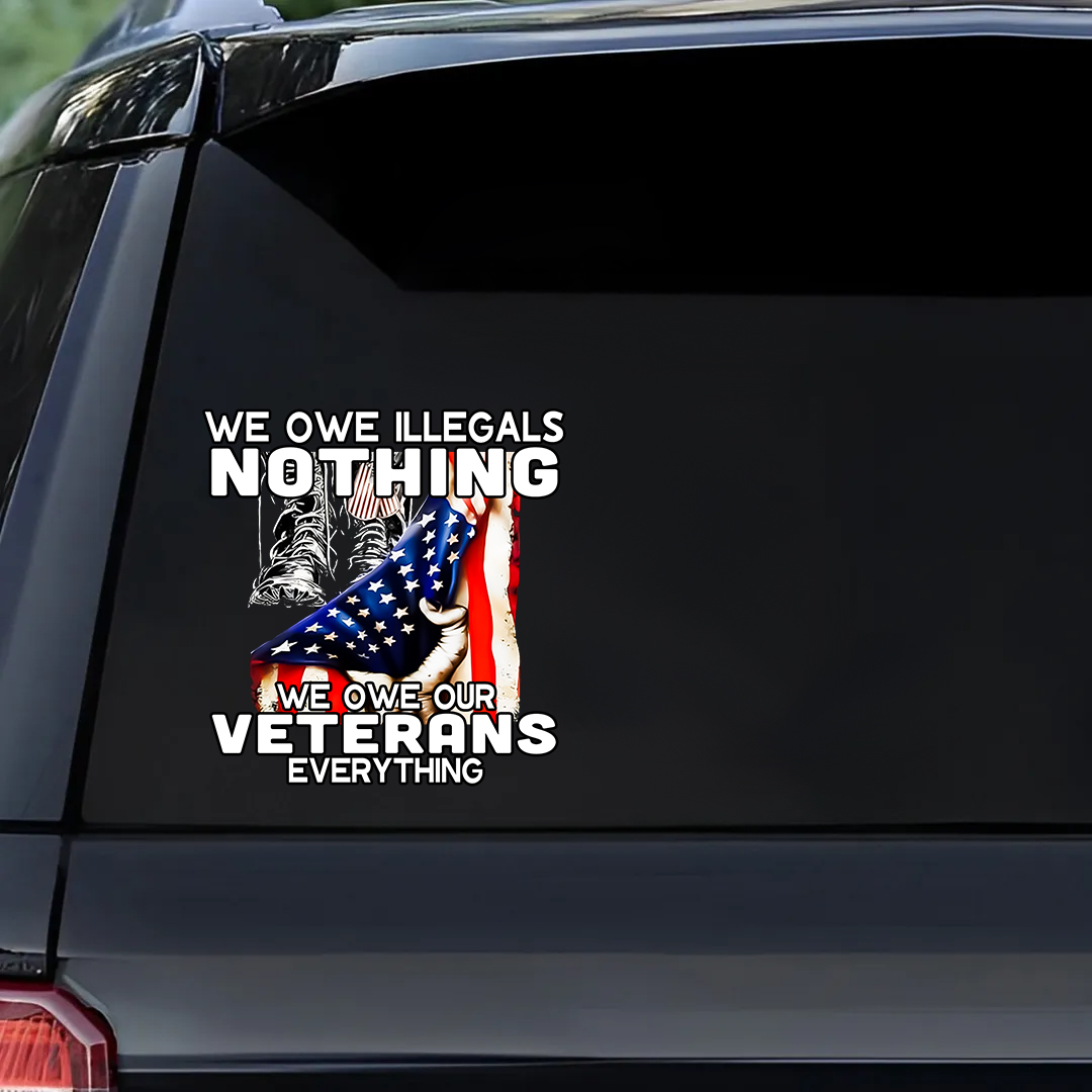 We Owe Them All Veteran Sticker