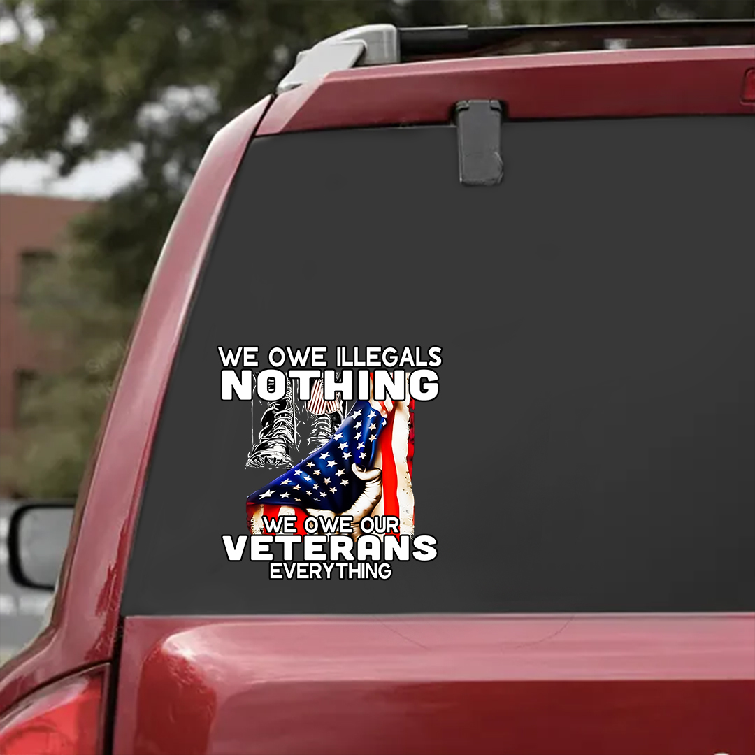 We Owe Them All Veteran Sticker