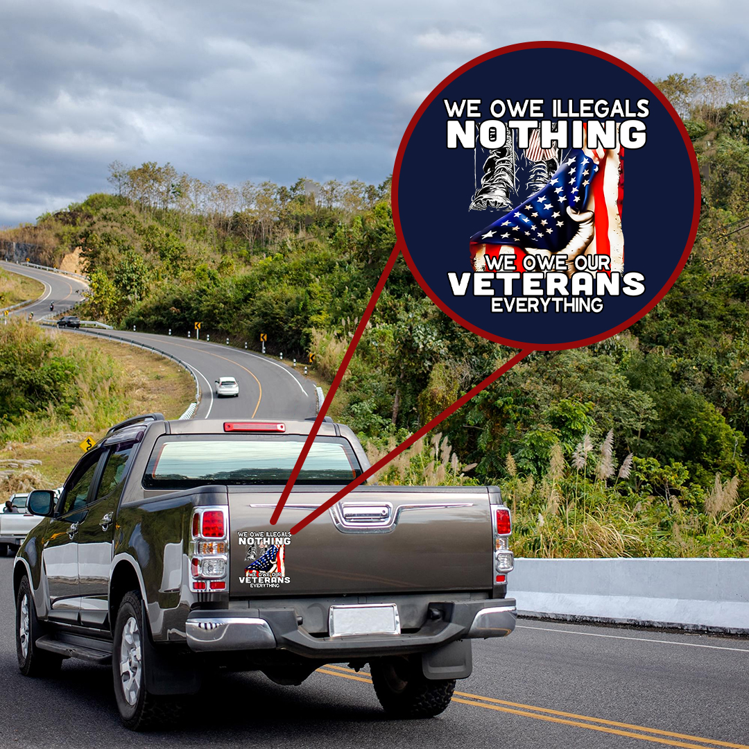We Owe Them All Veteran Sticker