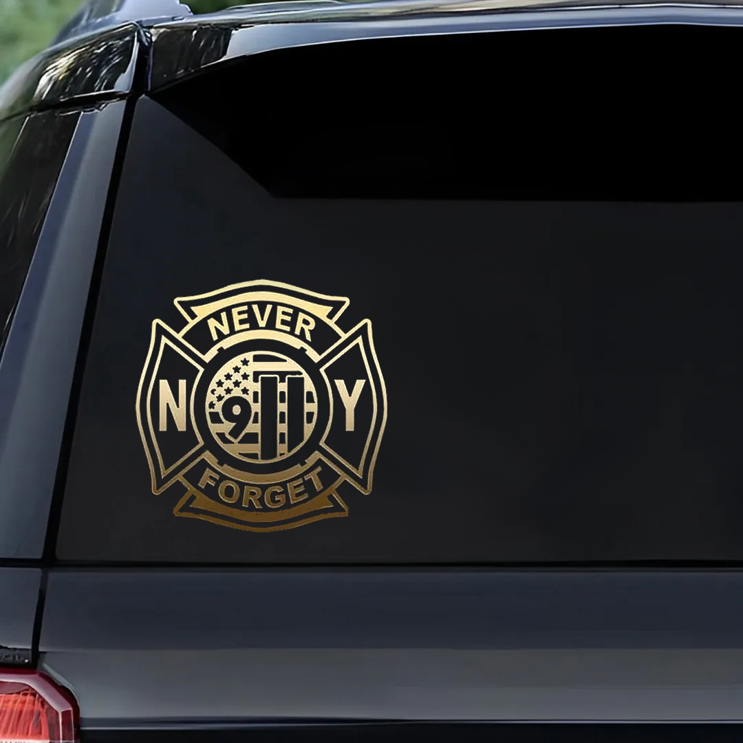 Never Forget 911 Patriot Day Sticker