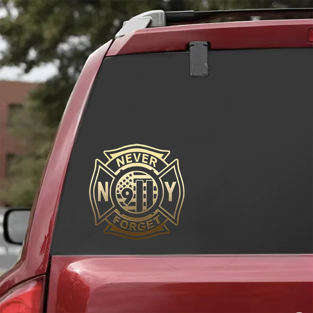 Never Forget 911 Patriot Day Sticker