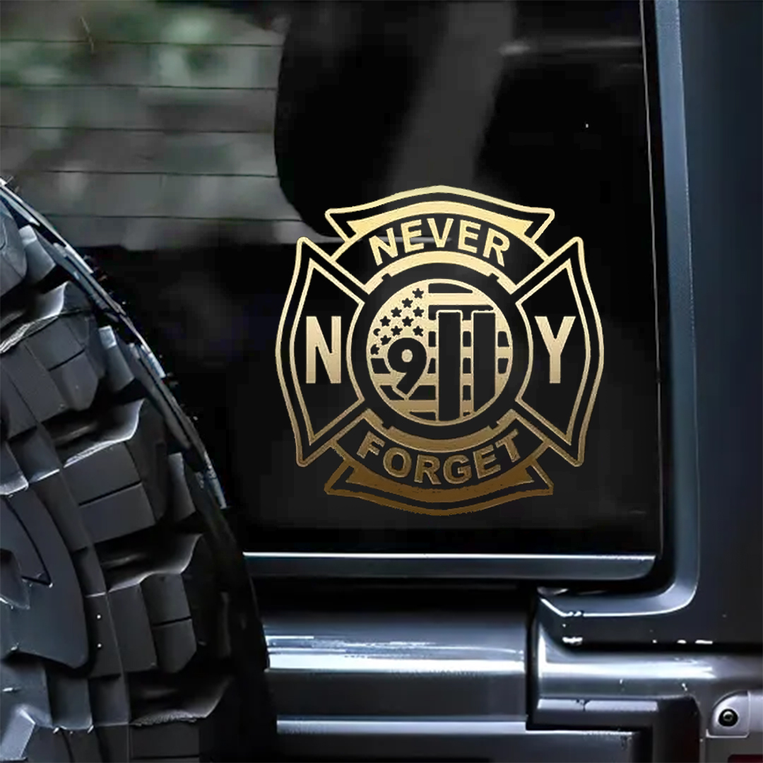 Never Forget 911 Patriot Day Sticker