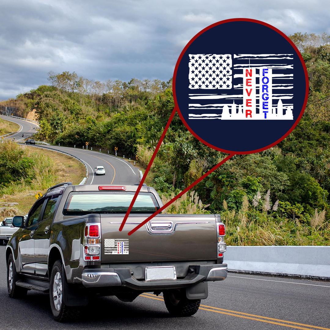 Never Forget Patriot Day Sticker