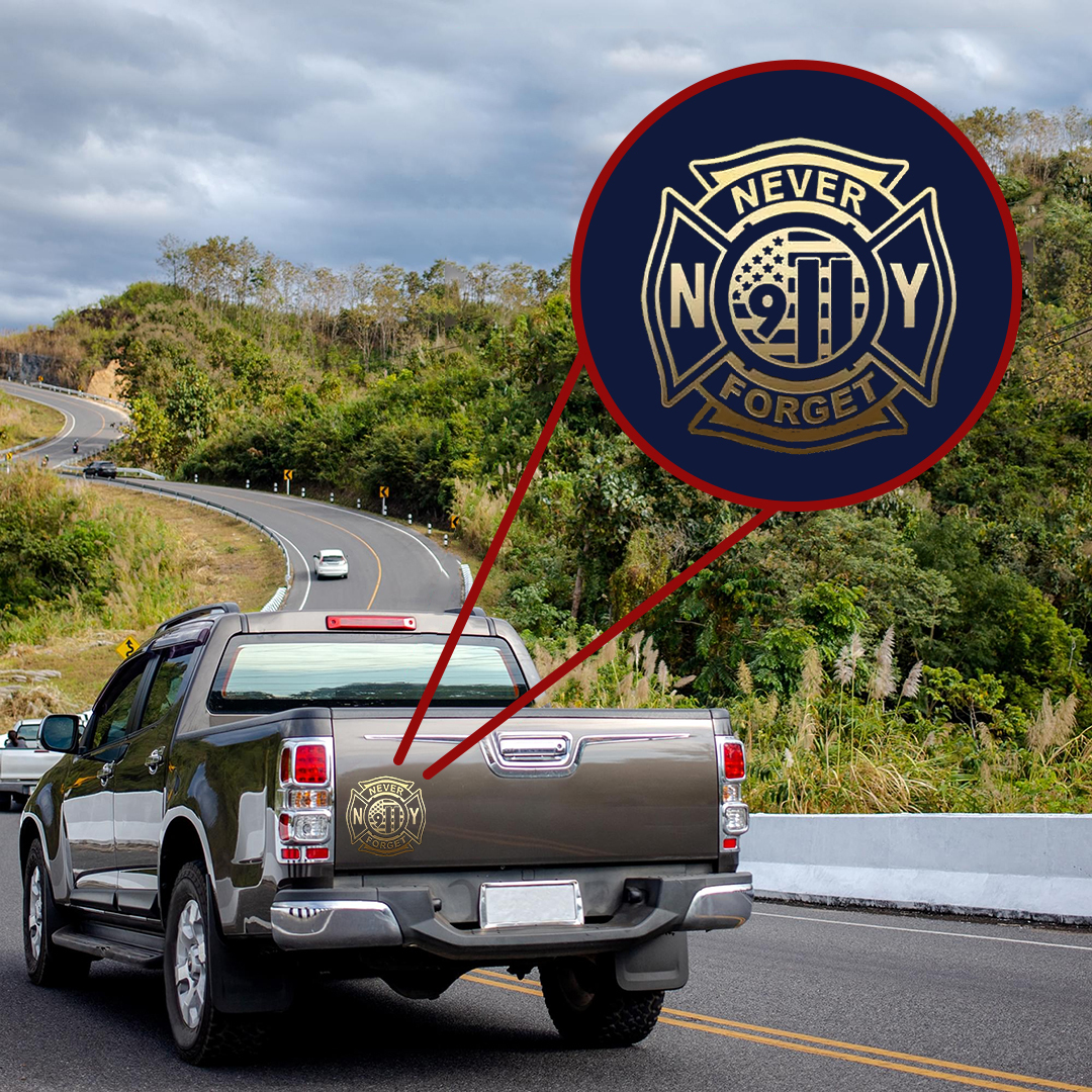 Never Forget 911 Patriot Day Sticker