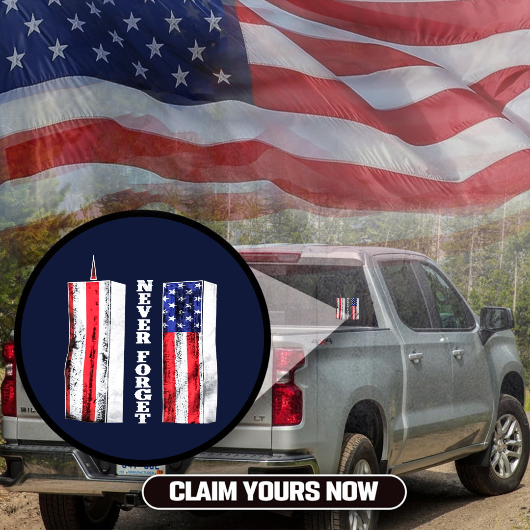 We Never Forget Patriot Day Sticker