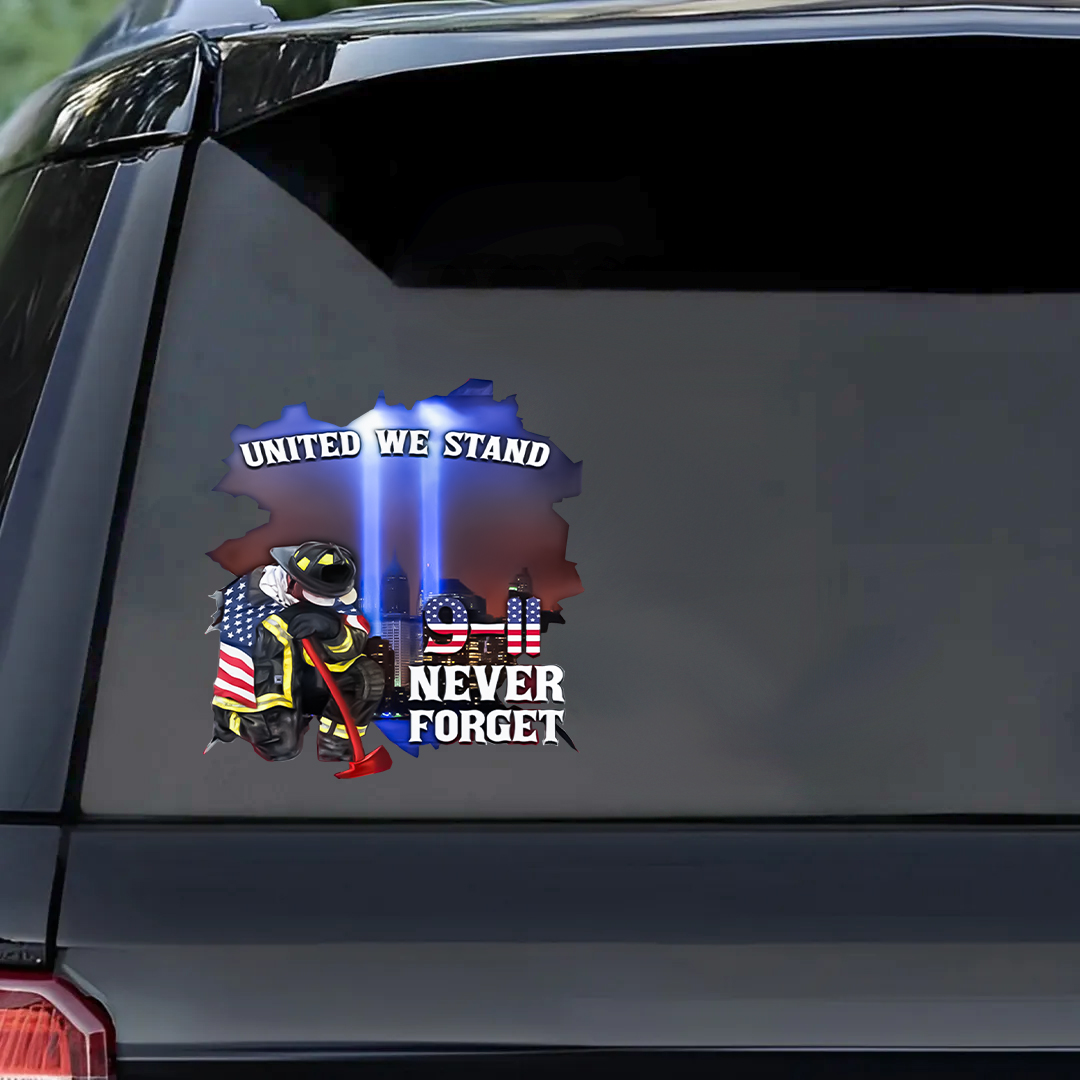 9-11 Never Forget Patriot Day Sticker