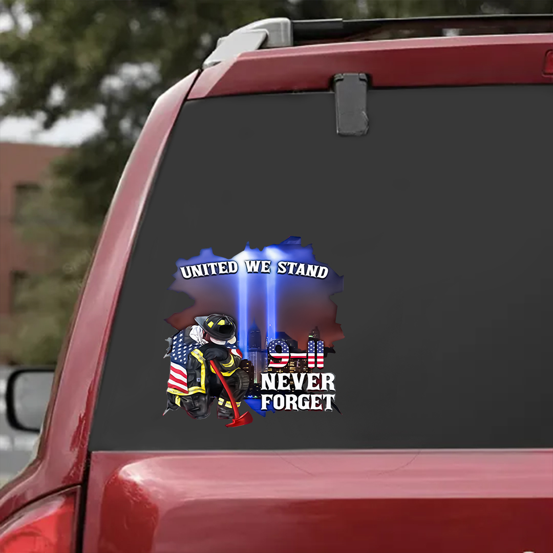 9-11 Never Forget Patriot Day Sticker